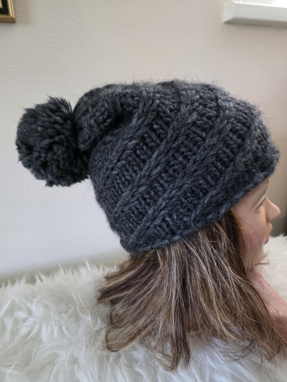 Luxurious Made in Italy Alpaca Blend Beanie – Dark Gray
